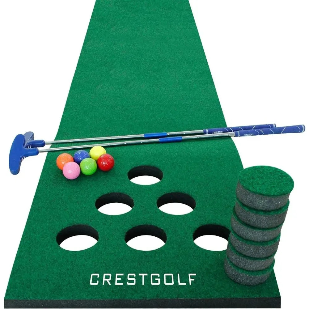 Golf Putting Mat with putters