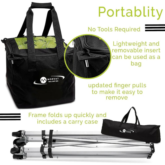 Heavy-Duty Pro Tennis Ball Cart