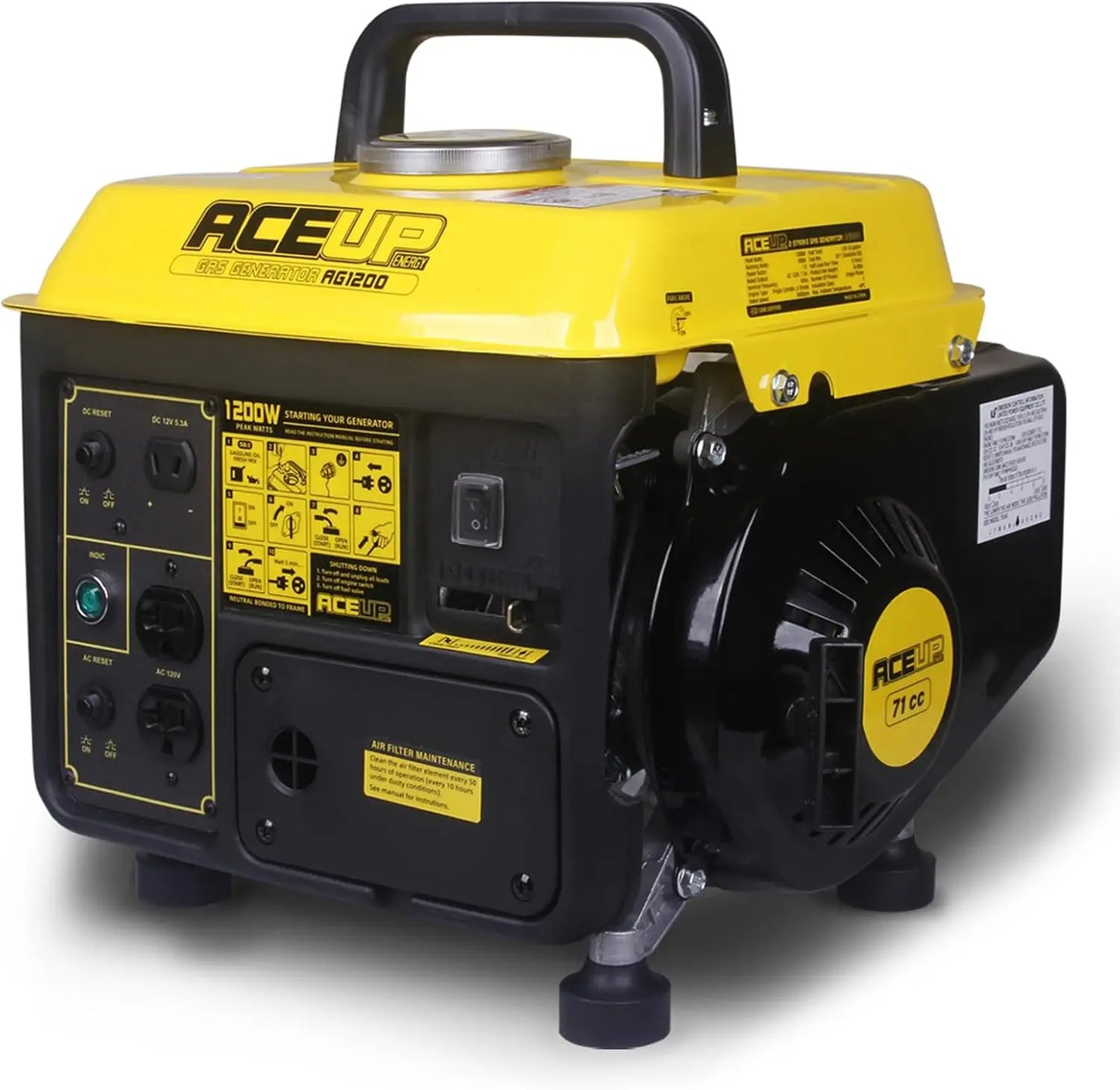 1200W Gas Powered Generator