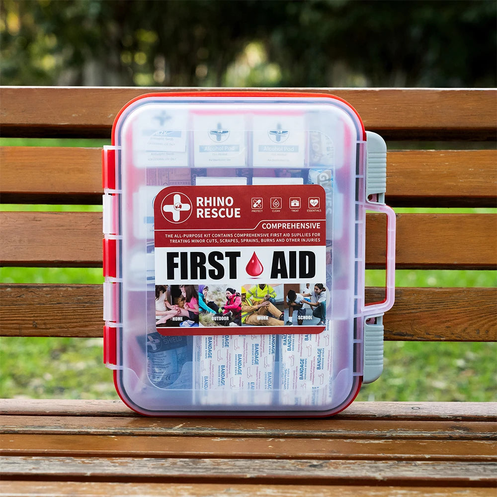 RHINO RESCUE 350 Pieces OSHA All-Purpose First Aid Kit