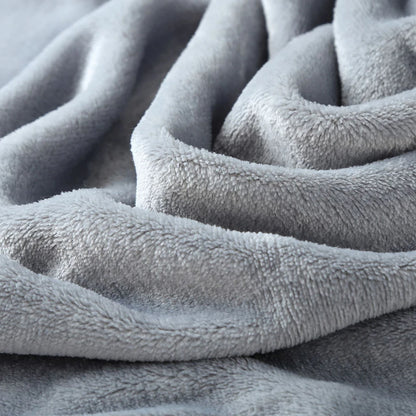 Grey Flannel Fleece Blanket