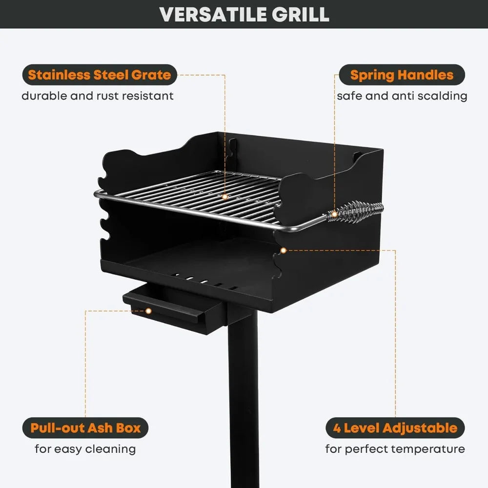 Park-Style Charcoal Grill