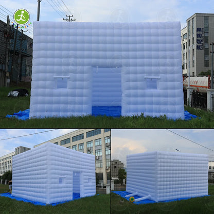 Winter Inflatable White Nightclub Large Party Tent with Blower