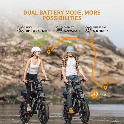 S6 Electric Bike for Adults Dual Moter Peak 3000W