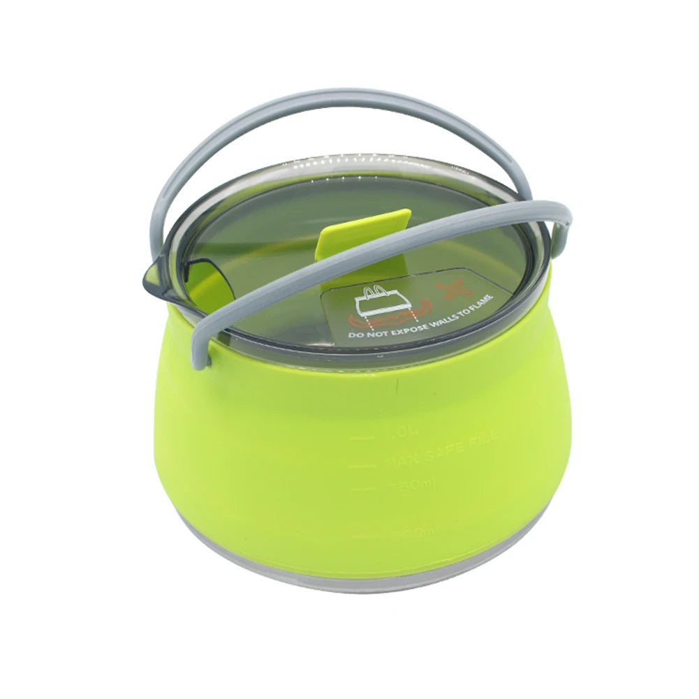 1L BPA-Free Camping Kettle silicone