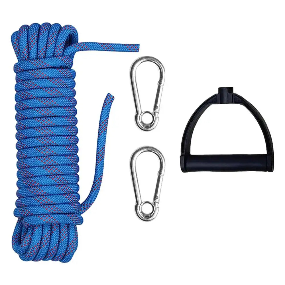 4M Climbing Rope & 8mm Rappelling Rope W/ Carabiners