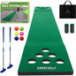 Golf Putting Mat with putters