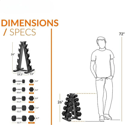 Dumbbell Set With Rack | Multiple Options
