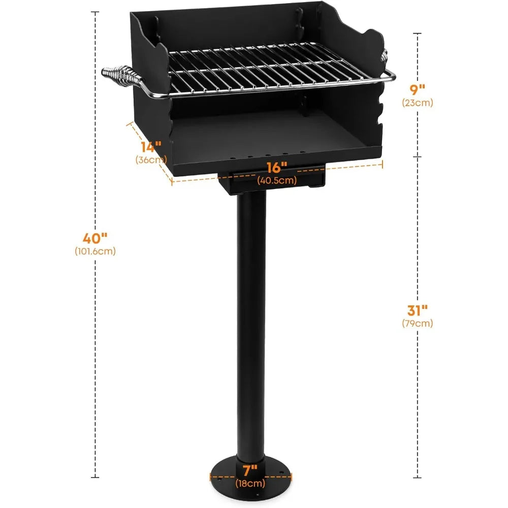 Park-Style Charcoal Grill