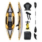 Inflatable Kayak Inflatable 1 and 2 Person Kayaks for Adults with EVA Padded Seats