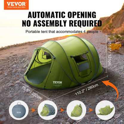 4 person pop up tent