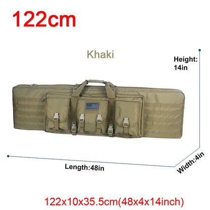 LQARMY 32 38 42 48 inch Tactical Double Rifle Case