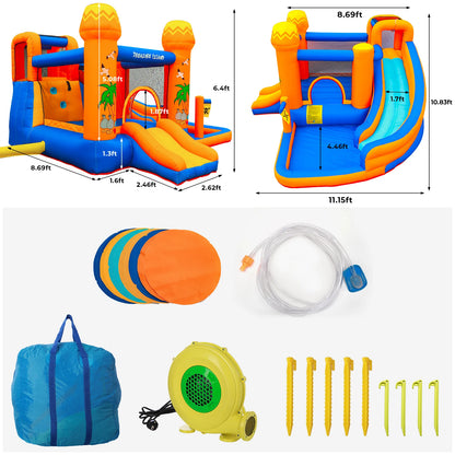 Kids Inflatable Bounce House with water slide