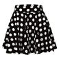 Women Pleated Dot Tennis Skort with Pockets