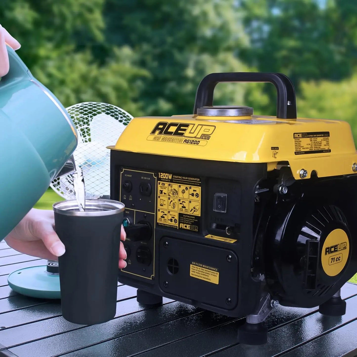 1200W Gas Powered Generator