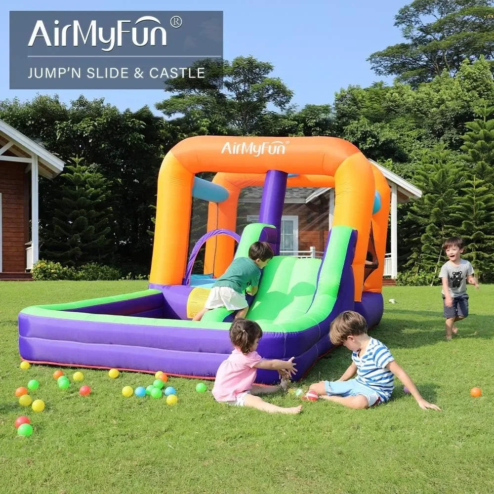 Bouncy House w/ Air Blower, slide, and Ball pit