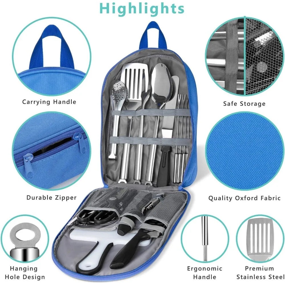 27-Piece Stainless Steel Kitchen Utensil Set