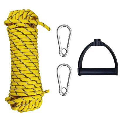 4M Climbing Rope & 8mm Rappelling Rope W/ Carabiners