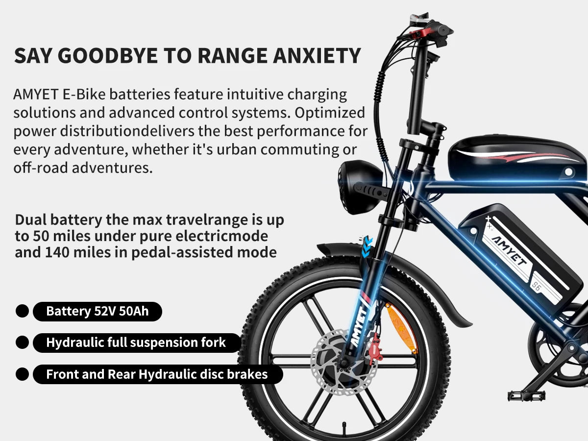 S6 Electric Bike for Adults Dual Moter Peak 3000W