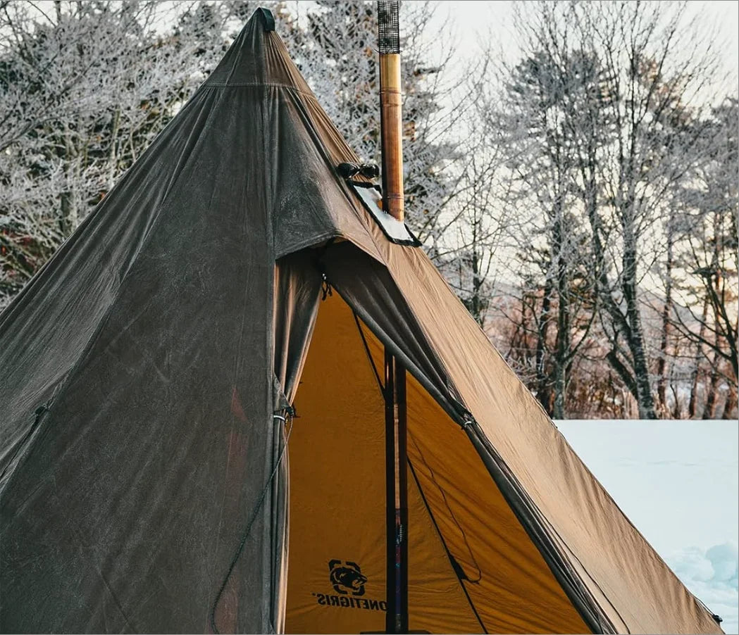 4-6 person Rock Fortress Hot Tent with Stove Jack