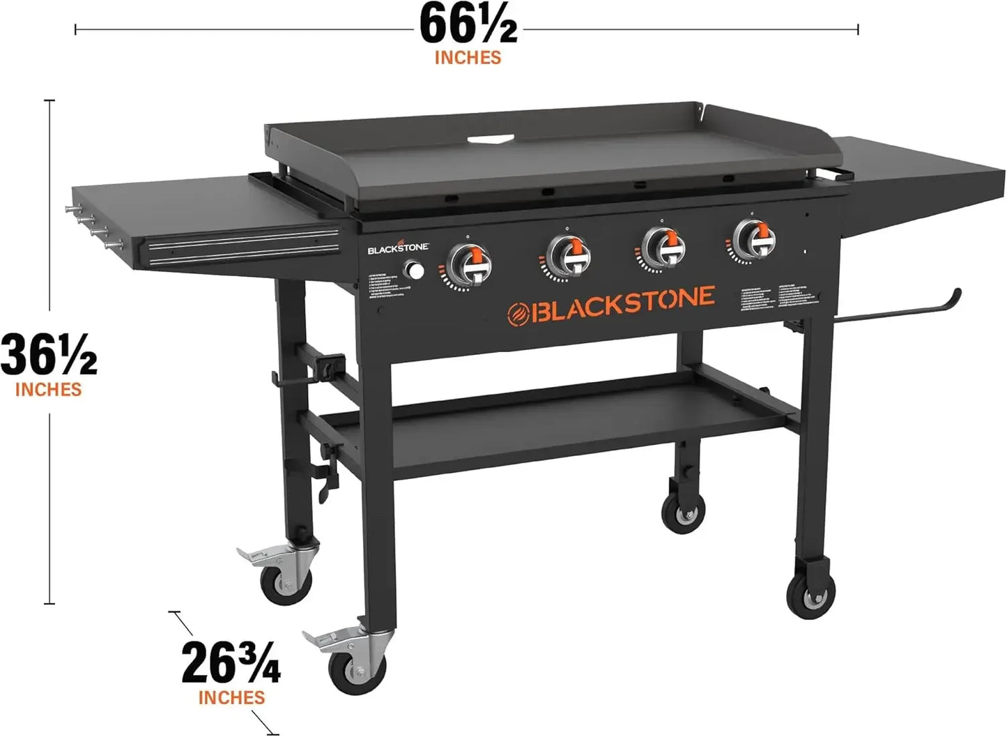 Blackstone Gas Griddle 4 Burner Flat Top Grill, propane