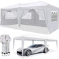 10'x20' EZ Pop Up Canopy Party Folding Tent with 6 Removable Sidewalls + Carry Bag + 4pcs Weight Bag