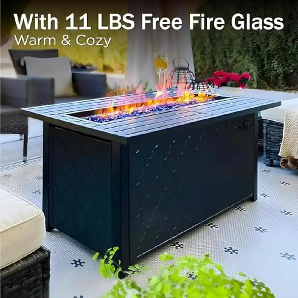 Outdoor Metal Patio Furniture Set with 45" Fire Pit