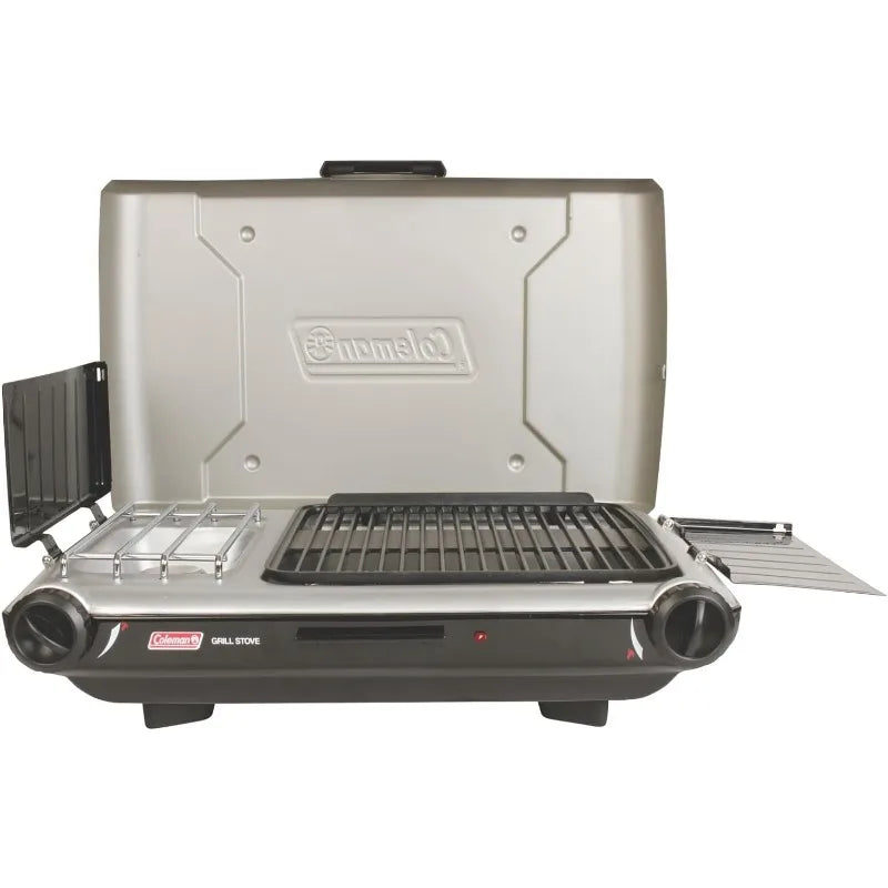 Coleman Classic 2-in-1 Camping Grill/Stove w/ windguards