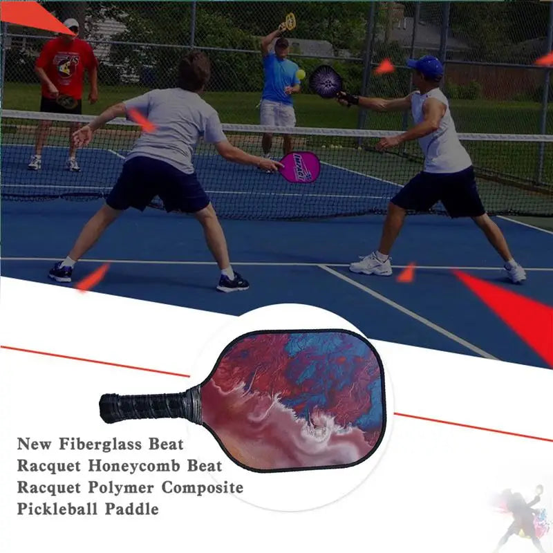 Pickleball Paddle Colorful Fiberglass