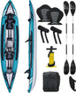 Inflatable Kayak Inflatable 1 and 2 Person Kayaks for Adults with EVA Padded Seats