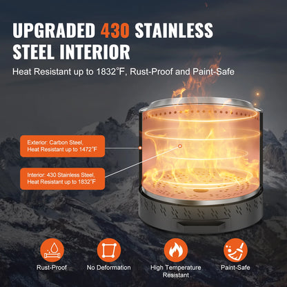 Smokeless Fire Pit Stove