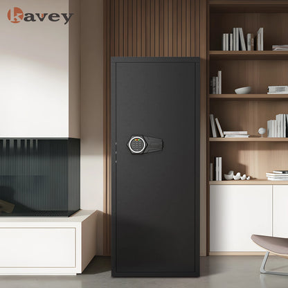 kavey Gun Safe with Removable Shelf and 3 Magnetic Gun Slots