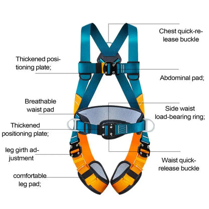 Fall Arrest Safety Harnesses for Climbing