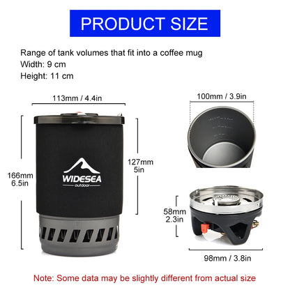 Camping Cooking System with Heat Exchanger